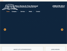 Tablet Screenshot of massstumpandtreeremoval.com